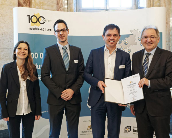 Auszeichnung 100 Orte für Industrie 4.0 Auszeichnung 100 Orte für Industrie 4.0 für iT Engineering Manufacturing Solutions