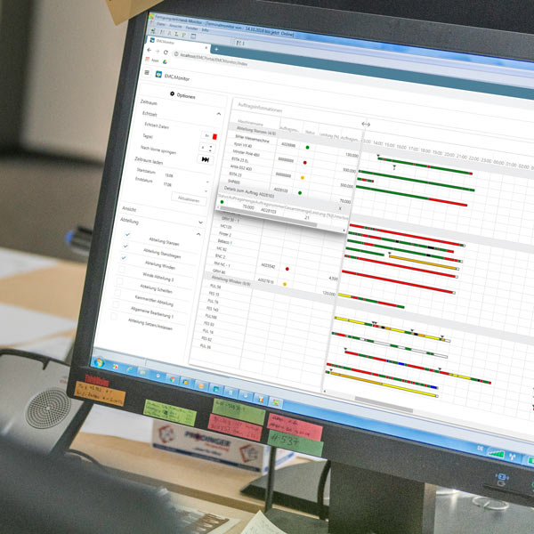 Die Fertigung jederzeit im Blick - online und ortsunabhängig