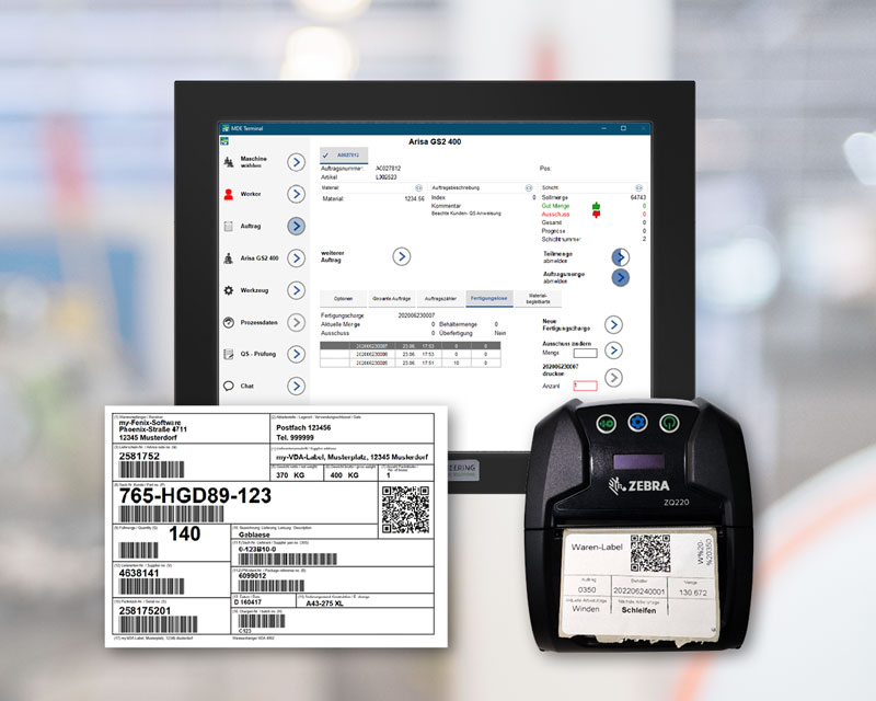Warenbegleitschein direkt an der Maschine ausdrucken
