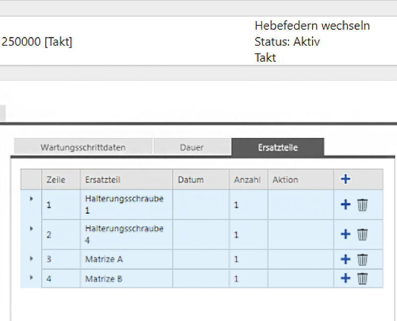 Wartung durchführen