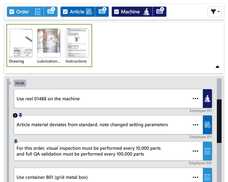 Bunde information and make them available where they are needed