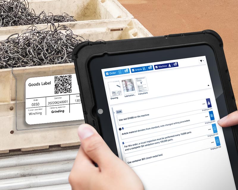 Information retrievable via QR code