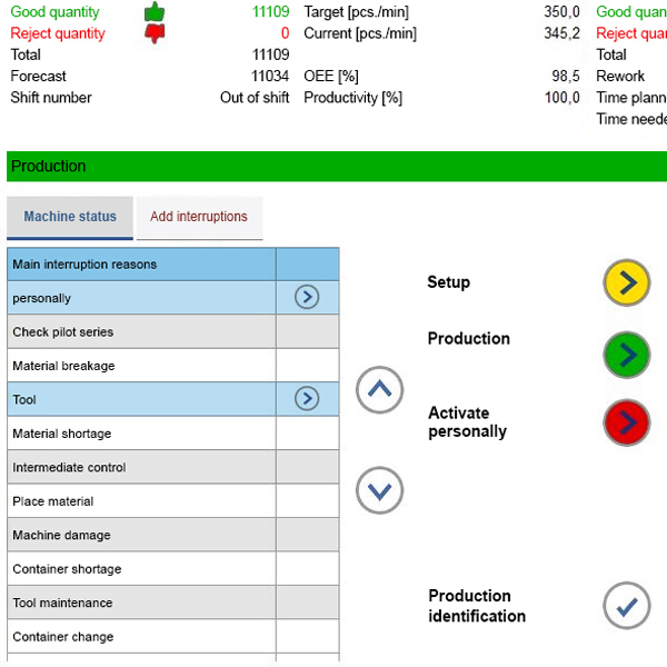 Intuitive operation for efficient operational data acquisition Intuitive operation for efficient operational data acquisition