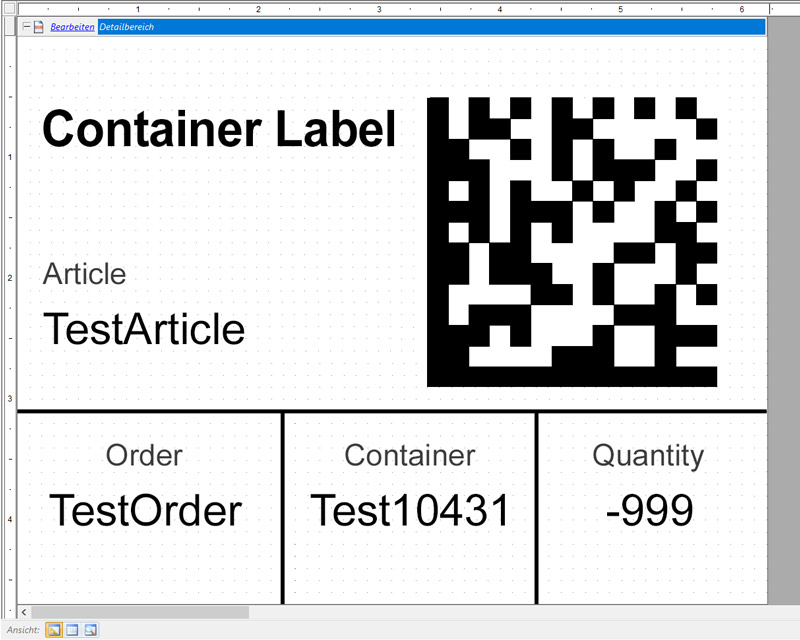 Create container label easily