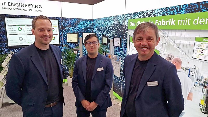 Das Team der iT Engineering Manufacturing Solutions auf der wire 2024 in Düsseldorf