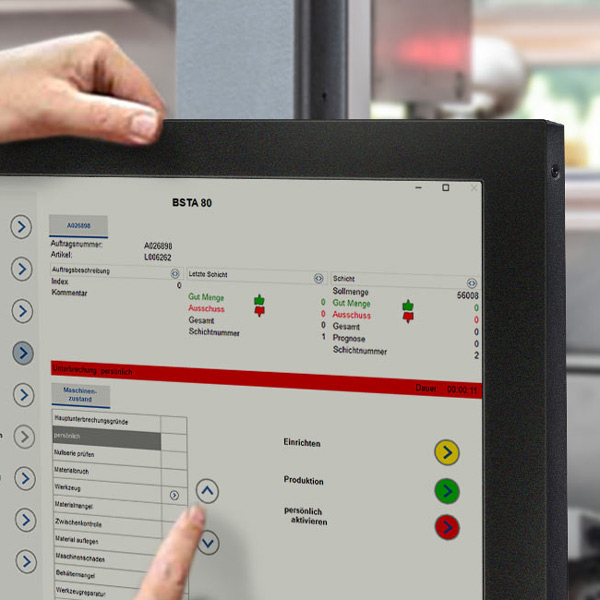 Echtzeitinformationen am Terminal Echtzeit-Informationen von Ist- und Soll-Wert direkt in der Werkhalle an den Maschinen
