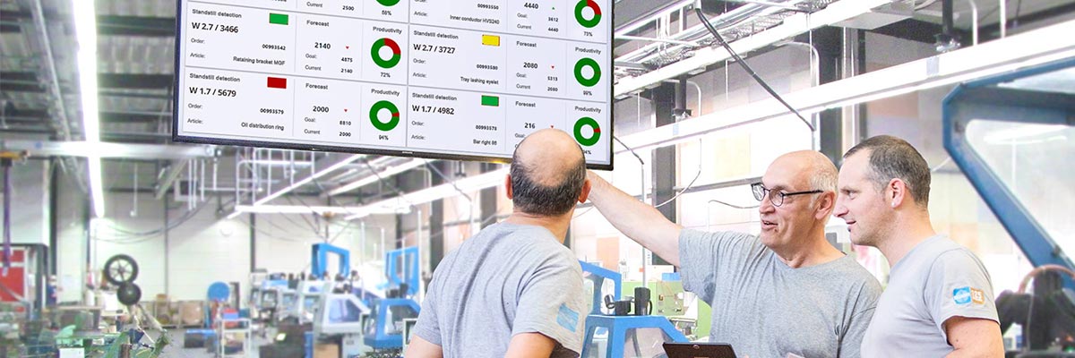 Real-time information on the shopfloor Real-time information on the shopfloor