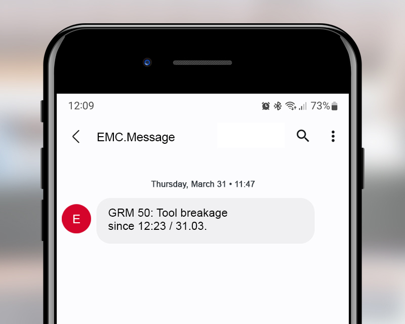 Get informed by SMS in the event of malfunctions