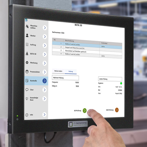 Produktionsprüfungen durchführen