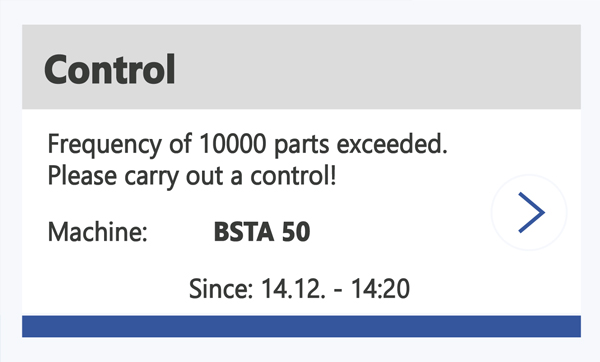 Control notification Control notification