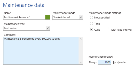 Maintenance and cycles