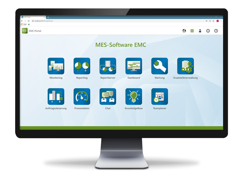 EMC.Portal der MES-Software EMC